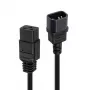 Lindy 2m C14 auf C19 Netzkabel-Verlängerung, Schwarz, 2 m, IEC C14, IEC C19, 250 V