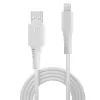 Lindy 2m USB-auf-Lightning-Kabel, Weiß, 2 m, Lightning, USB A, Weiß, Gerade, Gerade