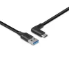 Lindy 1,5 m USB 3.2 Typ-A-auf-C-Kabel, 90° abgewinkelt, 10 Gbit/s