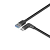 Lindy 1,5 m USB 3.2 Typ-A-auf-C-Kabel, 90° abgewinkelt, 10 Gbit/s