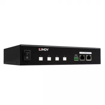 Lindy 32622 Stromverteilereinheit (PDU) 4 AC-Ausgänge 1U Schwarz