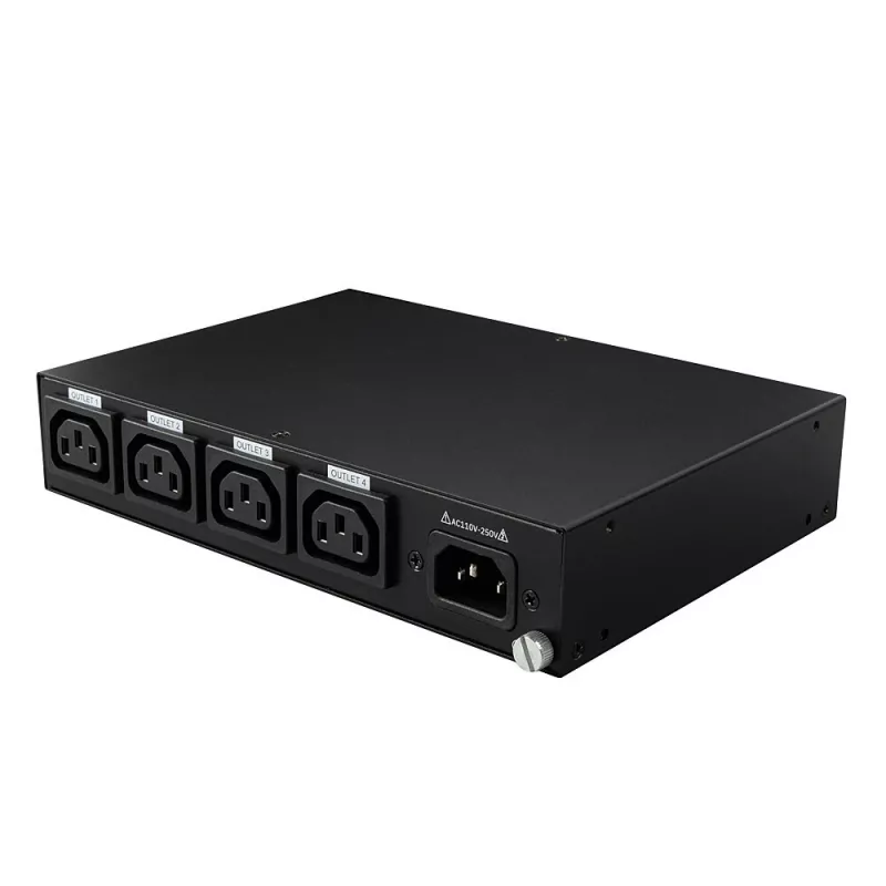 Lindy 32622 Stromverteilereinheit (PDU) 4 AC-Ausgänge 1U Schwarz