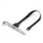 Lindy Single Port USB 3.1 Gen 2 Type C Back Plate, 0,45 m, USB A, Stecker, Stecker, 0 - 65 °C, 0 - 70 °C