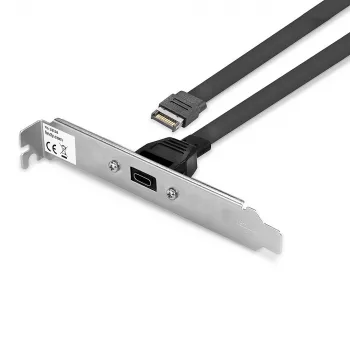 Lindy Single Port USB 3.1 Gen 2 Type C Back Plate, 0,45 m, USB A, Stecker, Stecker, 0 - 65 °C, 0 - 70 °C