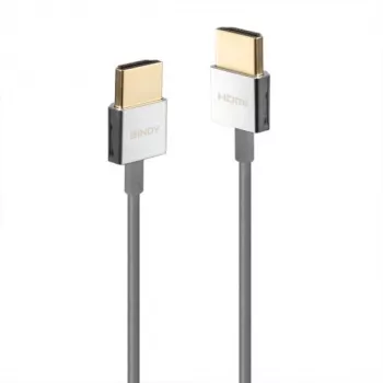 Lindy Ultra High Speed HDMI schlank-Kabel, 0,5 m, 0,5 m, HDMI Typ A (Standard), HDMI Typ A (Standard), 48 Gbit/s, Weiß