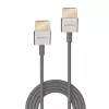 Lindy Ultra High Speed HDMI schlank-Kabel, 0,5 m, 0,5 m, HDMI Typ A (Standard), HDMI Typ A (Standard), 48 Gbit/s, Weiß
