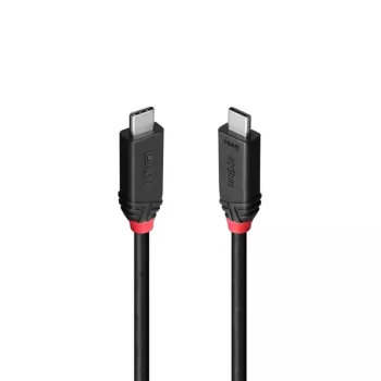 Lindy 2m USB4 240W Typ-C-Kabel, Schwarz Line, 2 m, USB C, USB C, USB4 Gen 3x2, 40 Gbit/s, Schwarz