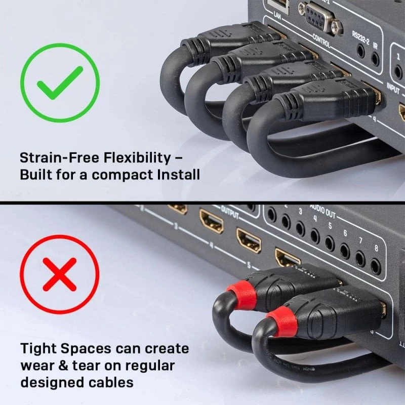 Lindy 3m 4K60Hz HDMI Kabel, Flexibel, 3 m, HDMI Typ A (Standard), HDMI Typ A (Standard), 18 Gbit/s, Schwarz