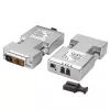 Lindy 1500m Fibre Optic DVI-D Single Link Extender, DVI, DVI-D, 1920 x 1200 Pixel, Silber, 1500 m, 40 x 70 x 15 mm
