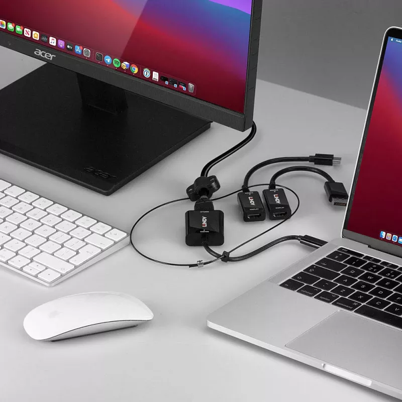 Lindy USB-Typ-C-, mDP- und DisplayPort-zu-HDMI-18G-Konverter-Halterung