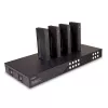 Lindy 150m Cat.6 4x4 HDMI 4K60 HDBaseT Matrix Extender, 3840 x 2160 Pixel, AV-Sender & -Empfänger, 150 m, Kabelgebunden, Schwarz, HDCP