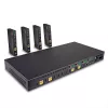 Lindy 150m Cat.6 4x4 HDMI 4K60 HDBaseT Matrix Extender, 3840 x 2160 Pixel, AV-Sender & -Empfänger, 150 m, Kabelgebunden, Schwarz, HDCP