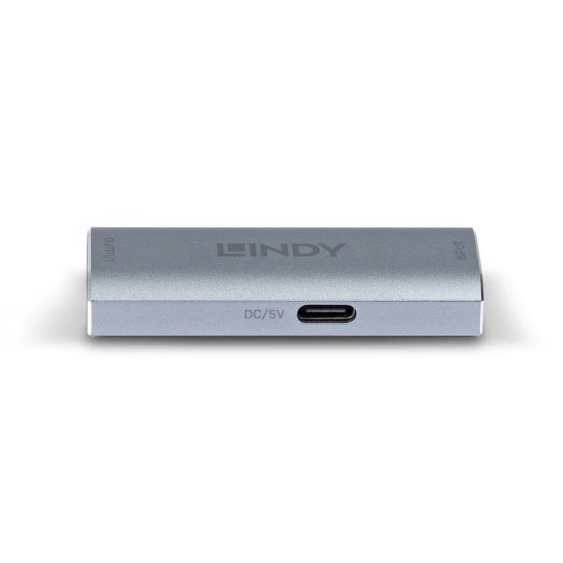 Lindy DisplayPort 1.4 Repeater, 7680 x 4320 Pixel, AV-Repeater, 40 m, Kabelgebunden, Silber