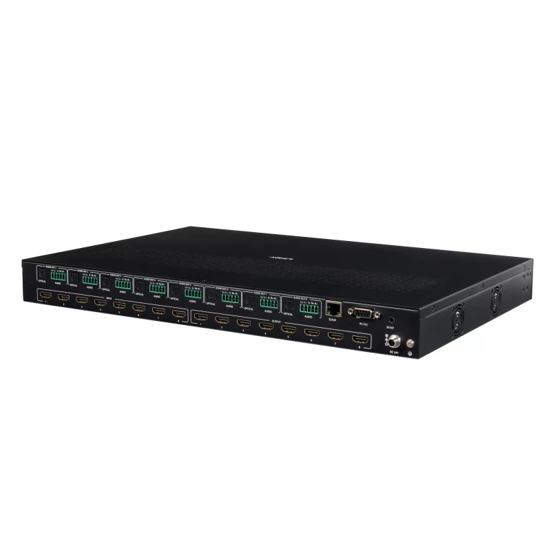 Lindy 38434 Matrix-Switcher Scaling-Matrix-Switcher Integriertes Display