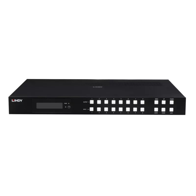 Lindy 38434 Matrix-Switcher Scaling-Matrix-Switcher Integriertes Display