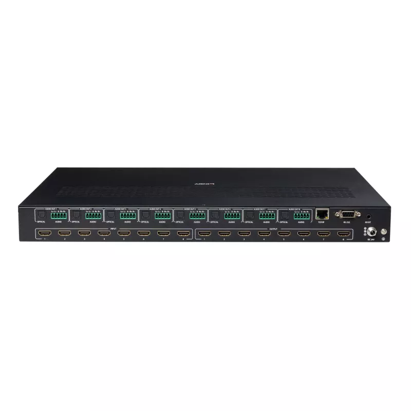 Lindy 38434 Matrix-Switcher Scaling-Matrix-Switcher Integriertes Display