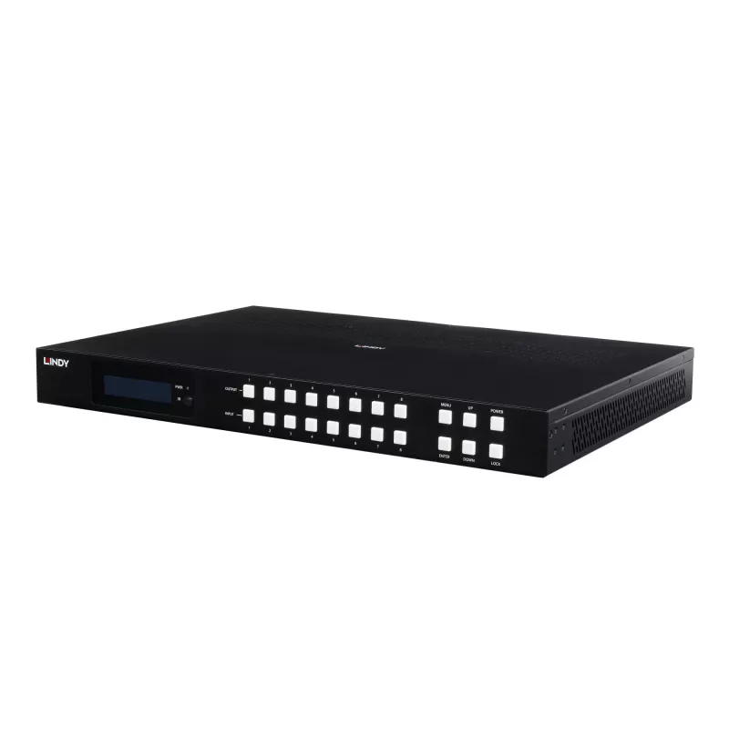 Lindy 38434 Matrix-Switcher Scaling-Matrix-Switcher Integriertes Display