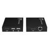 Lindy HDMI, KVM & IR over IP Extender, Sender & Empfänger, Kabelgebunden, 150 m, Cat5e, Cat6, Schwarz, Metall