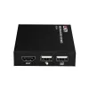 Lindy HDMI, KVM & IR over IP Extender, Receiver, Transmitter & Receiver, Kabelgebunden, 150 m, Cat5e, Cat6, Schwarz, Metall