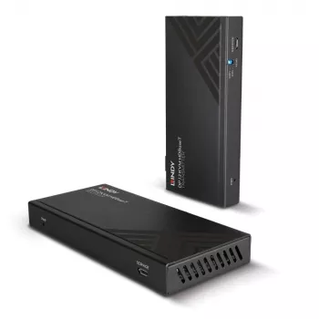 Lindy 150m Cat.6 DisplayPort 1.2, USB, IR und RS-232 HDBaseT KVM Extender