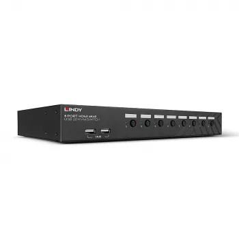 Lindy 39538 KVM-Switch Rack-Montage Schwarz