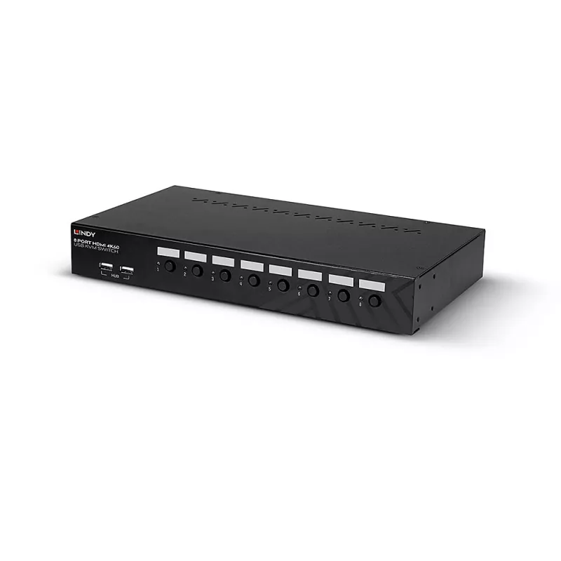Lindy 39538 KVM-Switch Rack-Montage Schwarz
