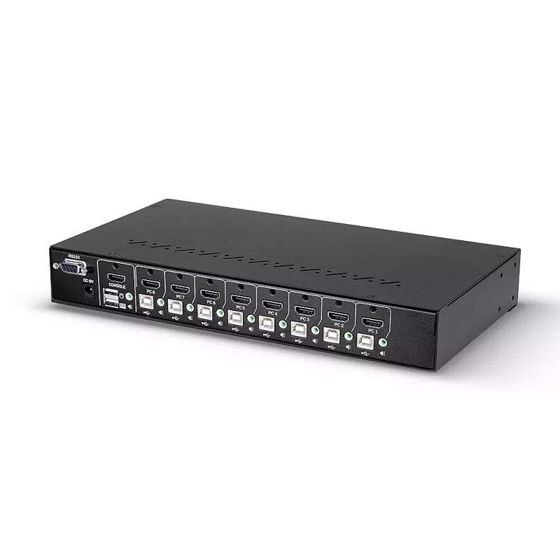 Lindy 39538 KVM-Switch Rack-Montage Schwarz