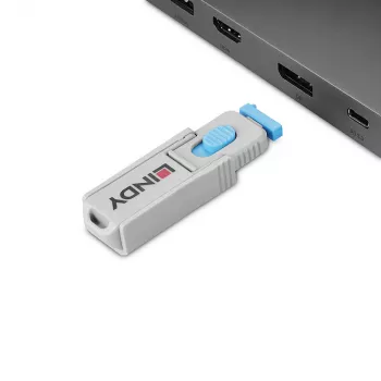 Lindy 40325 Port-Blocker DisplayPort Blau Acrylnitril-Butadien-Styrol (ABS) 10 Stk.
