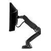 Lindy Single Display Gasdruckfeder-Tischhalterung, 6,5 kg, 43,2 cm (17 Zoll), 68,6 cm (27 Zoll), 75 x 75 mm, 100 x 100 mm, Schwarz
