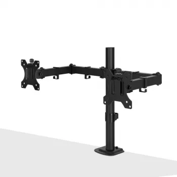 Lindy Dual verstellbarer Displayhalter, 8 kg, 33 cm (13 Zoll), 81,3 cm (32 Zoll), 75 x 75 mm, 100 x 100 mm, Schwarz