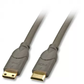 Lindy 0,5m HDMI CAT2 HDMI-Kabel HDMI Typ C (Mini) Schwarz