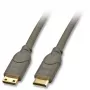 Lindy 0,5m HDMI CAT2 HDMI-Kabel HDMI Typ C (Mini) Schwarz