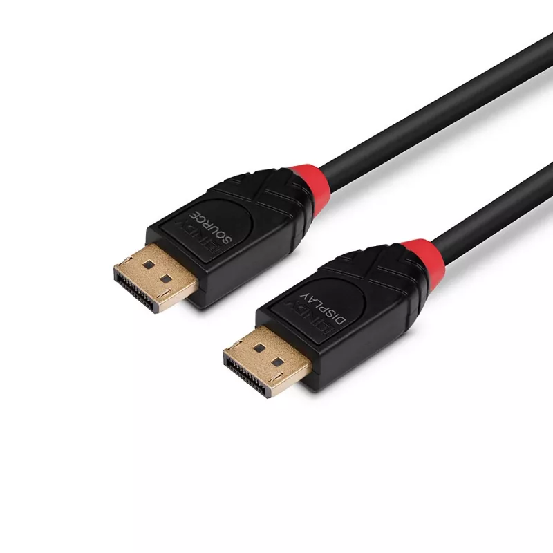 Lindy 5m Active DisplayPort 1.4 Kabel, 5 m, DisplayPort, DisplayPort, Stecker, Stecker, 7680 x 4320 Pixel