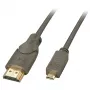 Lindy 0,5 m High Speed Micro HDMI auf HDMI Kabel, 0,5 m, HDMI Typ A (Standard), HDMI Typ D (Micro), 3D, 10,2 Gbit/s, Schwarz