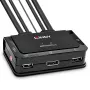 Lindy 2-Port DisplayPort 1.2, USB 2.0 und Audio Kabel-KVM-Switch