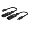 Lindy 100m Fibre Optic USB 3.2 Type C Extender, Netzwerk-Sender & -Empfänger, 100 m, 10000 Mbit/s, Fiber, USB 3.2 Gen 1 (3.1 Gen 1) Type-C, Schwarz