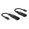 Lindy 100m Fibre Optic USB 3.2 Type C Extender, Netzwerk-Sender & -Empfänger, 100 m, 10000 Mbit/s, Fiber, USB 3.2 Gen 1 (3.1 Gen 1) Type-C, Schwarz