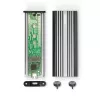 Lindy USB 3.2 Gen 2 x2 NVMe M.2 SSD-Gehäuse, SSD-Gehäuse, M.2, PCI Express, 20 Gbit/s, USB-Anschluss, Silber
