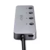 Lindy 4 Port USB 3.2 Typ C Hub mit Ein-/Ausschaltern