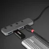 Lindy 4 Port USB 3.2 Typ C Hub mit Ein-/Ausschaltern