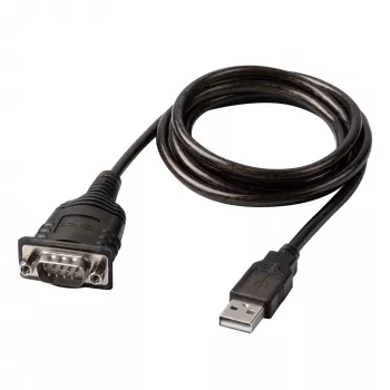 Lindy 43413 serielles Kabel Grau 1,5 m USB Typ-A RS-232