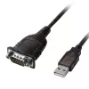 Lindy 43413 serielles Kabel Grau 1,5 m USB Typ-A RS-232