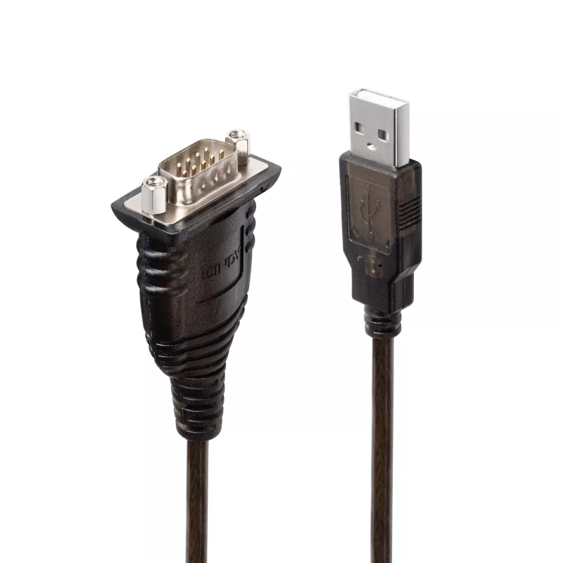 Lindy 43413 serielles Kabel Grau 1,5 m USB Typ-A RS-232
