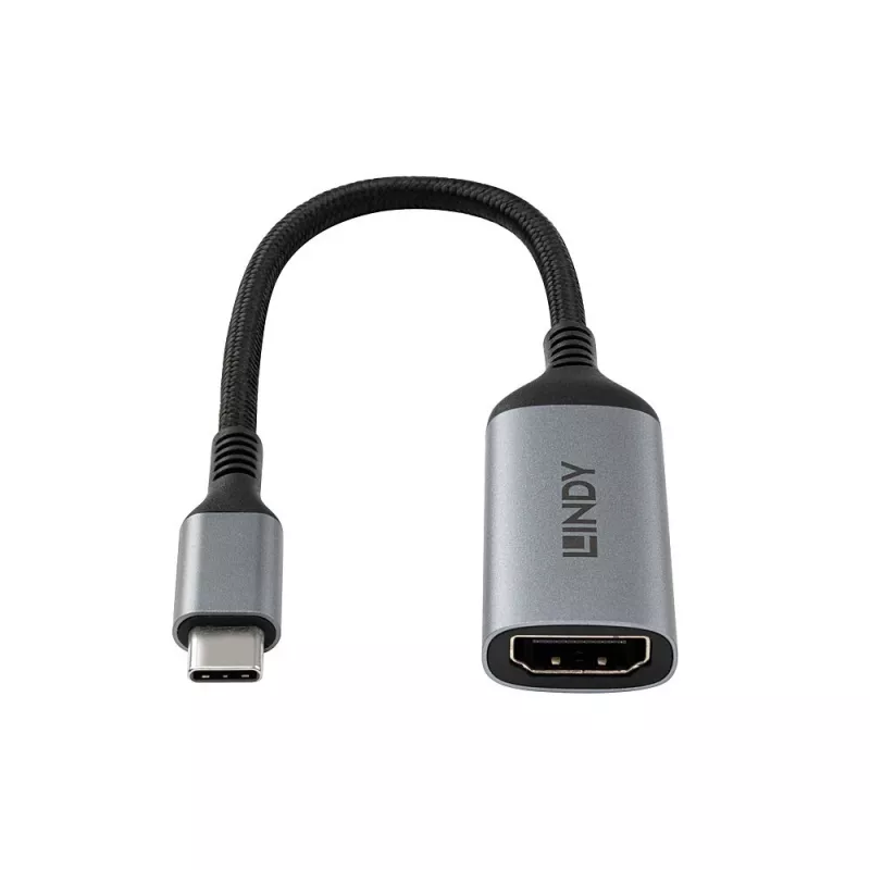 Lindy 43428 Videokabel-Adapter 0,15 m USB Type-C HDMI Grau