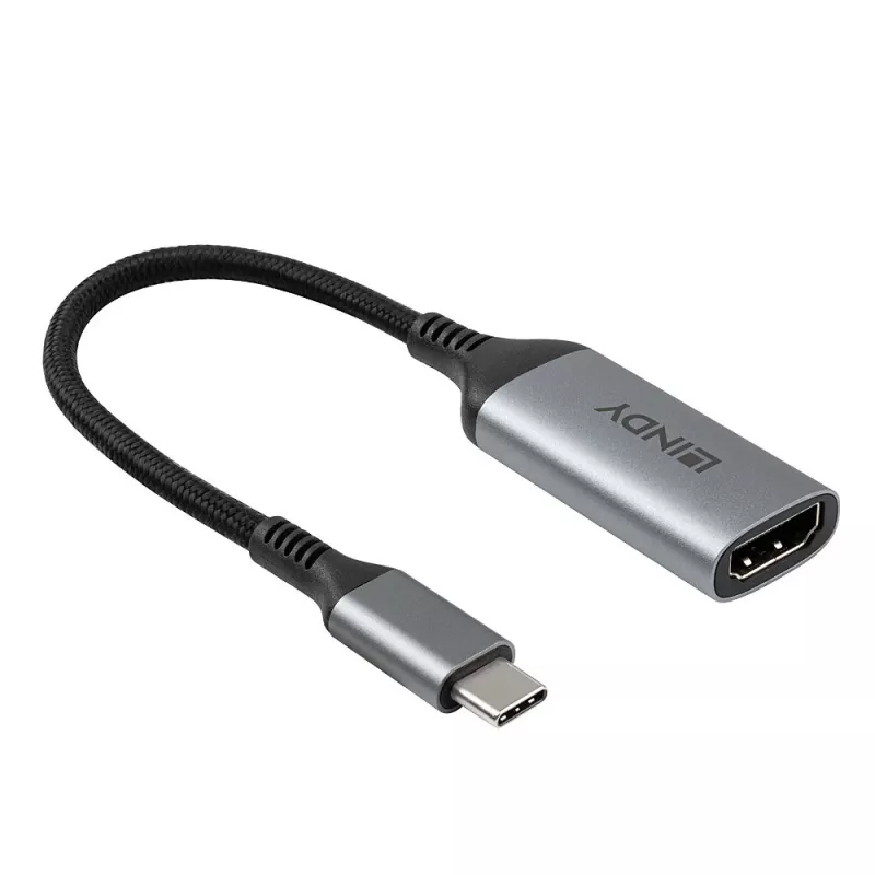 Lindy 43428 Videokabel-Adapter 0,15 m USB Type-C HDMI Grau