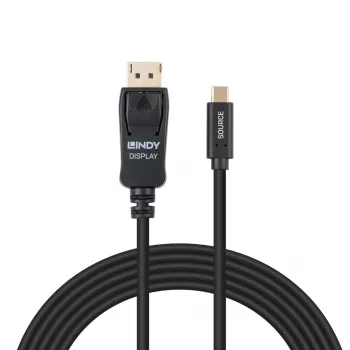 Lindy 2m USB Type C zu DisplayPort 4K60 Adapterkabel mit HDR