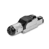 Lindy RJ-45 Cat.6/6A werkzeugloser Feldkonfektionierungsstecker, RJ45, Schwarz, Silber, Metall, CE, REACH, RoHS, UKCA, 240 g, 133 mm