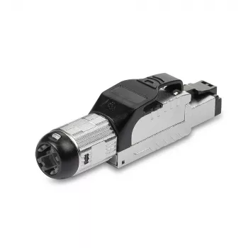 Lindy RJ-45 Cat.6/6A werkzeugloser Feldkonfektionierungsstecker, RJ45, Schwarz, Silber, Metall, CE, REACH, RoHS, UKCA, 240 g, 133 mm