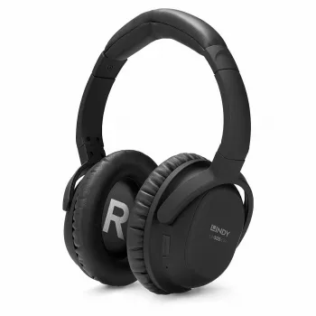 Lindy LH500XW Headset Kabelgebunden & Kabellos Kopfband Micro-USB Bluetooth Schwarz