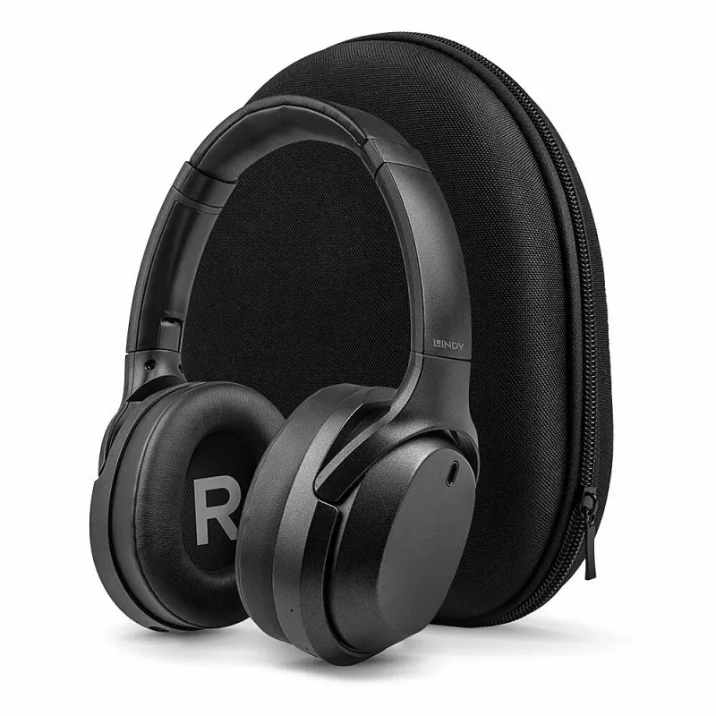 Lindy LH700XW Headset Kabelgebunden & Kabellos Kopfbügel Musik Micro-USB Bluetooth Schwarz